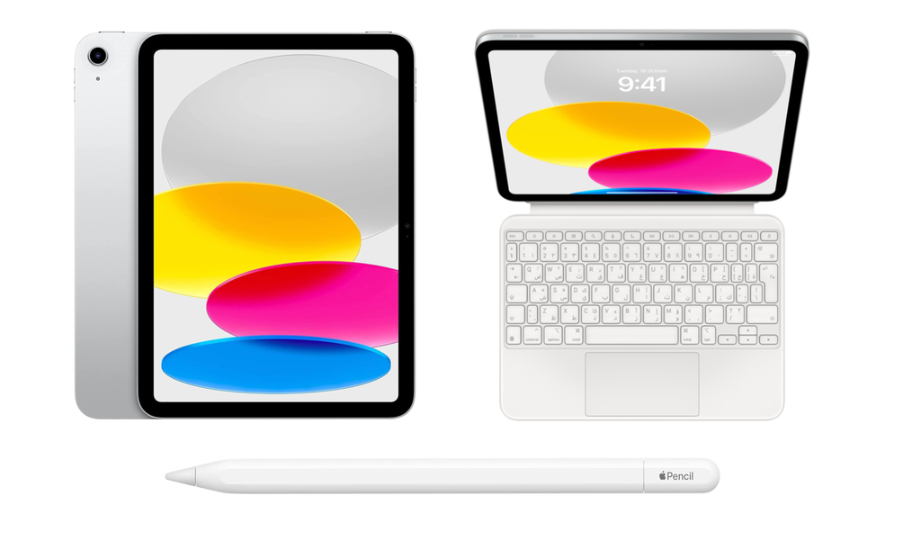 iPad 11th Gen 2025 A16 256GB/Wi-Fi + Magic Keyboard for A16 + Apple Pencil USB-C (Silver)