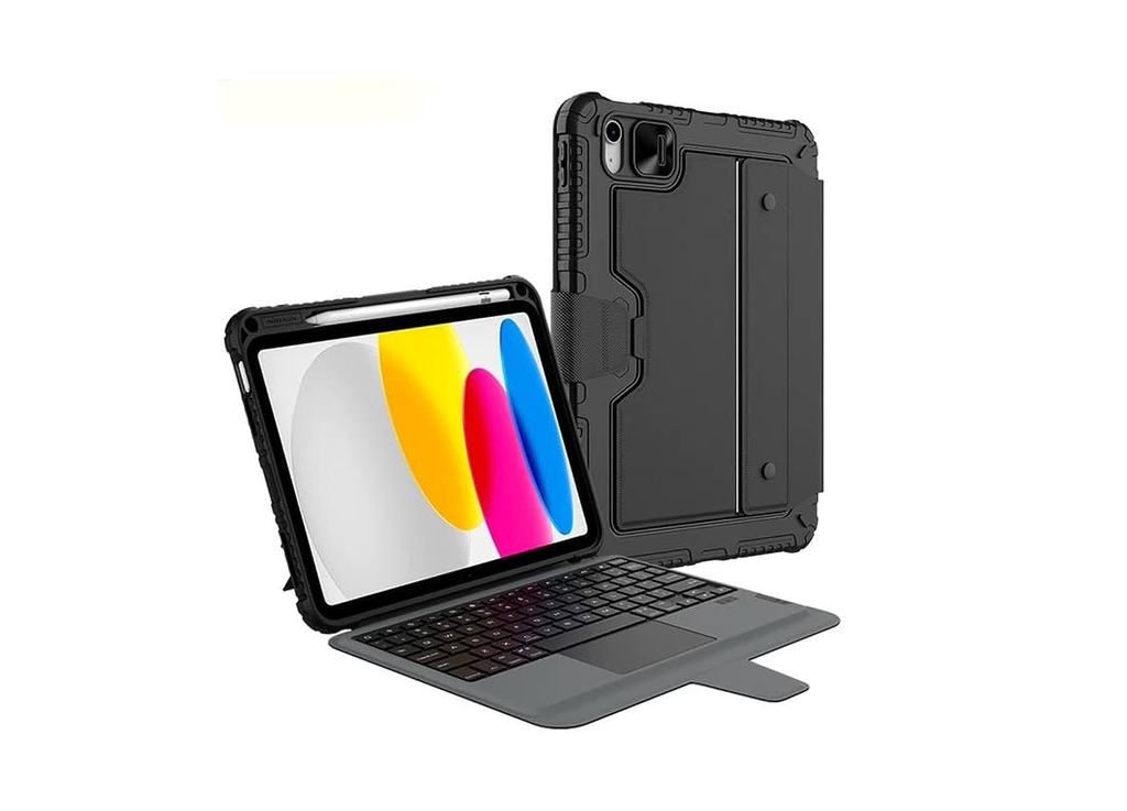 [DC0001] Bluetooth Keyboard Case with Trackpad for iPad 10th Gen & iPad 11th Gen