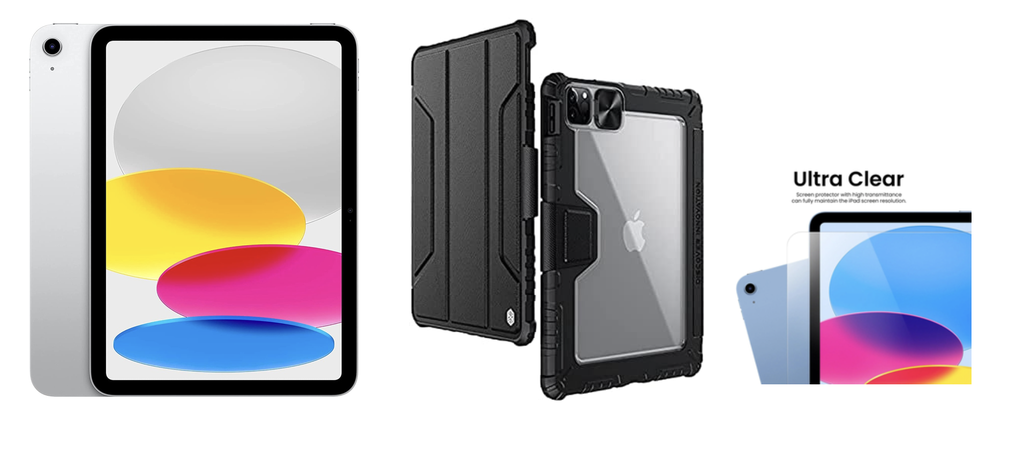 iPad 11th Gen 2025 A16 256GB/Wi-Fi + iPad Case + Screen Protector