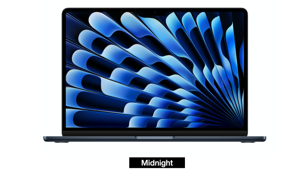 13-inch MacBook Air: Apple M2 chip with 8-core CPU and 8-core GPU, 16GB, 256GB SSD Arabic English