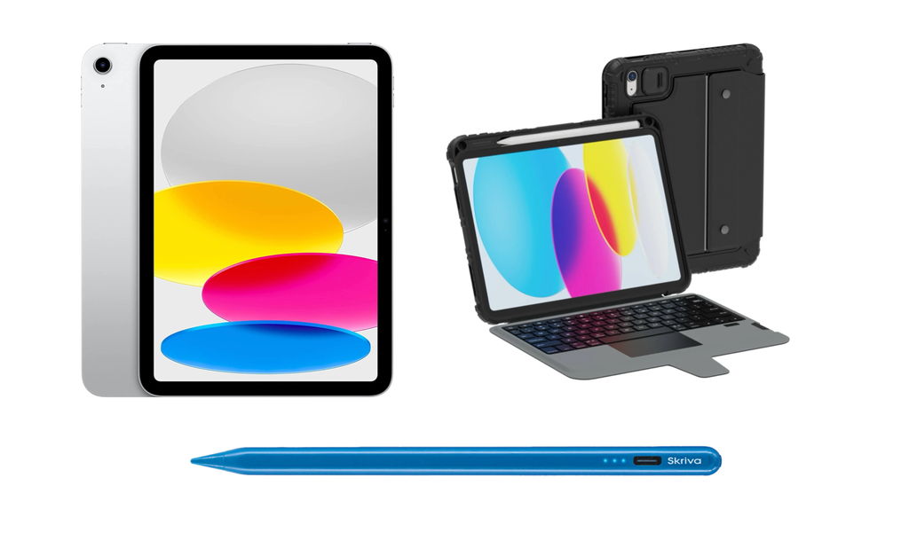 iPad A16 + Bluetooth Keyboard Case + Skriva Stylus